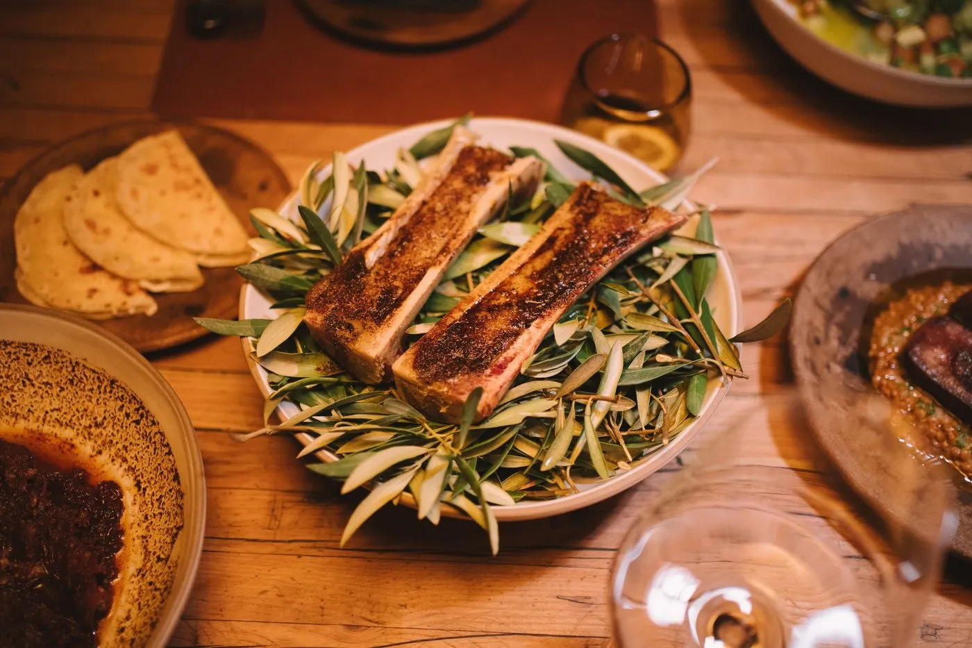Bone marrow and tortillas at Fauna