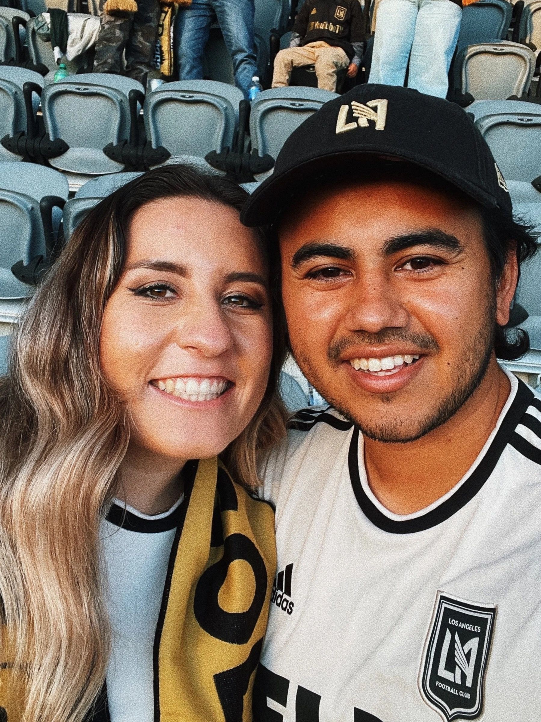 Monica and Eduardo early on